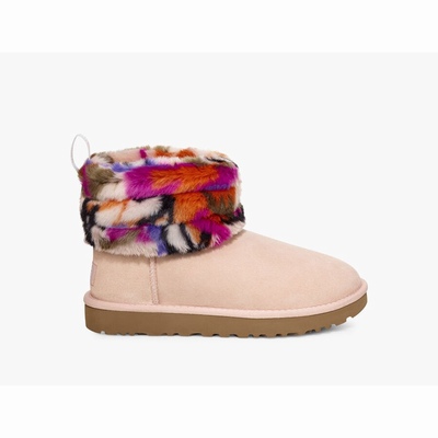 Botas UGG Fluff Mini Quilted Motlee Mulher Multicoloridas | PT-GNZOT